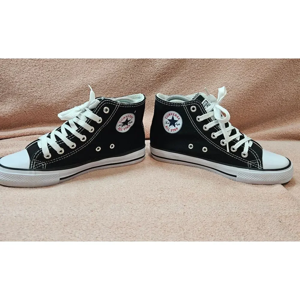 Converse Chuck Taylor All Star Black High-Top Canvas Sneakers M 4.5/W 6.5